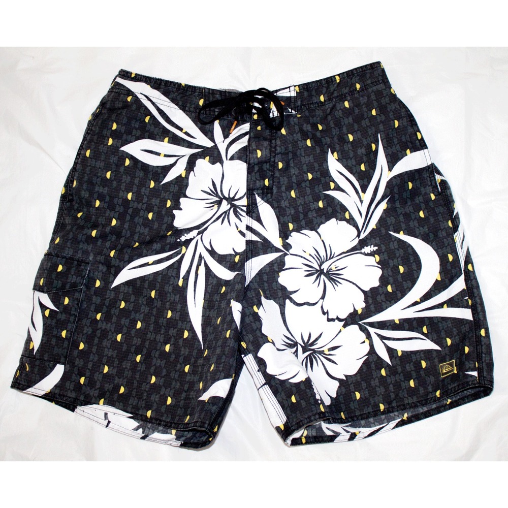 Quicksilver Mens Board Shorts Surf Swim Trunks Size‎ Large